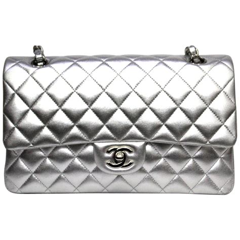 chanel silver bag|jumbo chanel bag price.